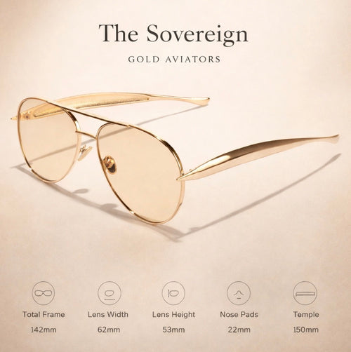 The Sovereign – Gold Aviators